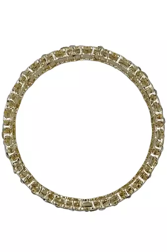 Geometric kundan polki kada set