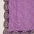 women's purple silk blend chiffon embroidered saree with unstitched blouse piece