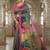Multicolor premium printed saree with blouse