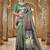 Multicolor premium printed saree with blouse