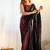 Black Bollywood Looks Georgette C Saree For Party Looks