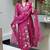 Rani Pink Chanderi Silk Heavy Thread Embroidery Work Kurta Pant Set
