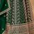 Green  embroidered sequence  faux georgette  anarkali suit