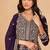 Wine embroidered faux georgette anarkali suit