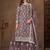 Lavender embroidered net sharara style