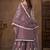 Lavender embroidered net sharara style