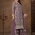 Lavender embroidered net sharara style