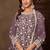 Lavender embroidered net sharara style