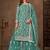 Sea green embroidered net sharara style