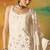 White Embroidered Georgette Stitched Palazzo Style Salwar Suit