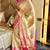 golden beige & red color soft tissue silk zari weaving & lace border saree