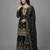Black Color Pure Jimi SIlk Embroidery Work Wedding wear palazzo Set