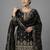 Black Color Pure Jimi SIlk Embroidery Work Wedding wear palazzo Set