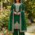 Green Color Pure Jimi SIlk Embroidery Work Wedding Wear Plazo Set