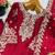 Red Color Pure Jimi SIlk Embroidery Work Wedding wear palazzo Set