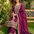 Wine Color Pure Jimi SIlk Embroidery Work Wedding Wear Plazo Set