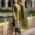 Green Color Pure Jimi SIlk Embroidery Work Wedding Wear Salwar Suit