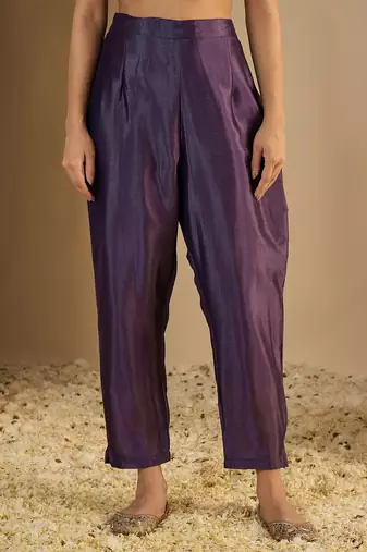 Lavender women kurta pant dupatta set