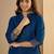 Navy-blue women kurta pant set