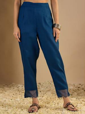 Navy-blue women kurta pant set 4