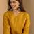 Mustard yellow women kurta pant set
