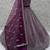wine sequins embroidered net lehenga set choli with dupatta