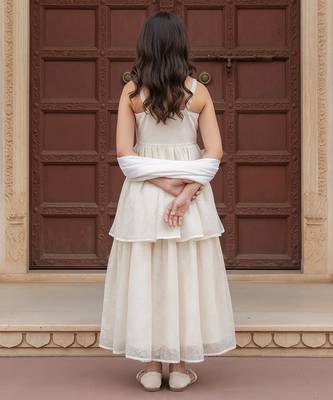 White georgette sharara set 2