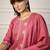 Pink women kurta pant dupatta set