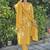 Yellow women kurta pant dupatta set