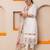 Off-white women kurta pant dupatta set