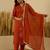 Rust women kurta pant dupatta set