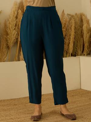 Teal-blue women kurta pant dupatta set 4