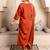 Rust women kurta pant dupatta set