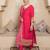 Pink women kurta pant dupatta set