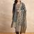 Grey women kurta pant dupatta set
