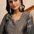 Grey women kurta pant dupatta set