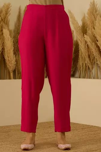 Pink women kurta pant dupatta set