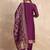 Purple women kurta pant dupatta set