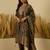 Grey women kurta pant dupatta set