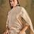 Beige women kurta pant dupatta set