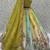 green thread embroidered silk lehenga set choli with dupatta