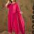 Pink women kurta pant dupatta set