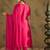 Pink women kurta pant dupatta set