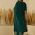 Teal women kurta pant dupatta set