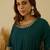Teal women kurta pant dupatta set