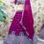 Majestic Wine Purple Peacock Embroidered Lehenga Choli