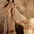Cream silk blend cotton printed saree with unstitched blouse piece