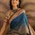 Multi color tussar silk bandhni saree with unstitched blouse piece