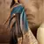 Multi color tussar silk blend bandhni saree with unstitched blouse piece