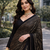 Black Color All Over Sequence Work Georgette Saree